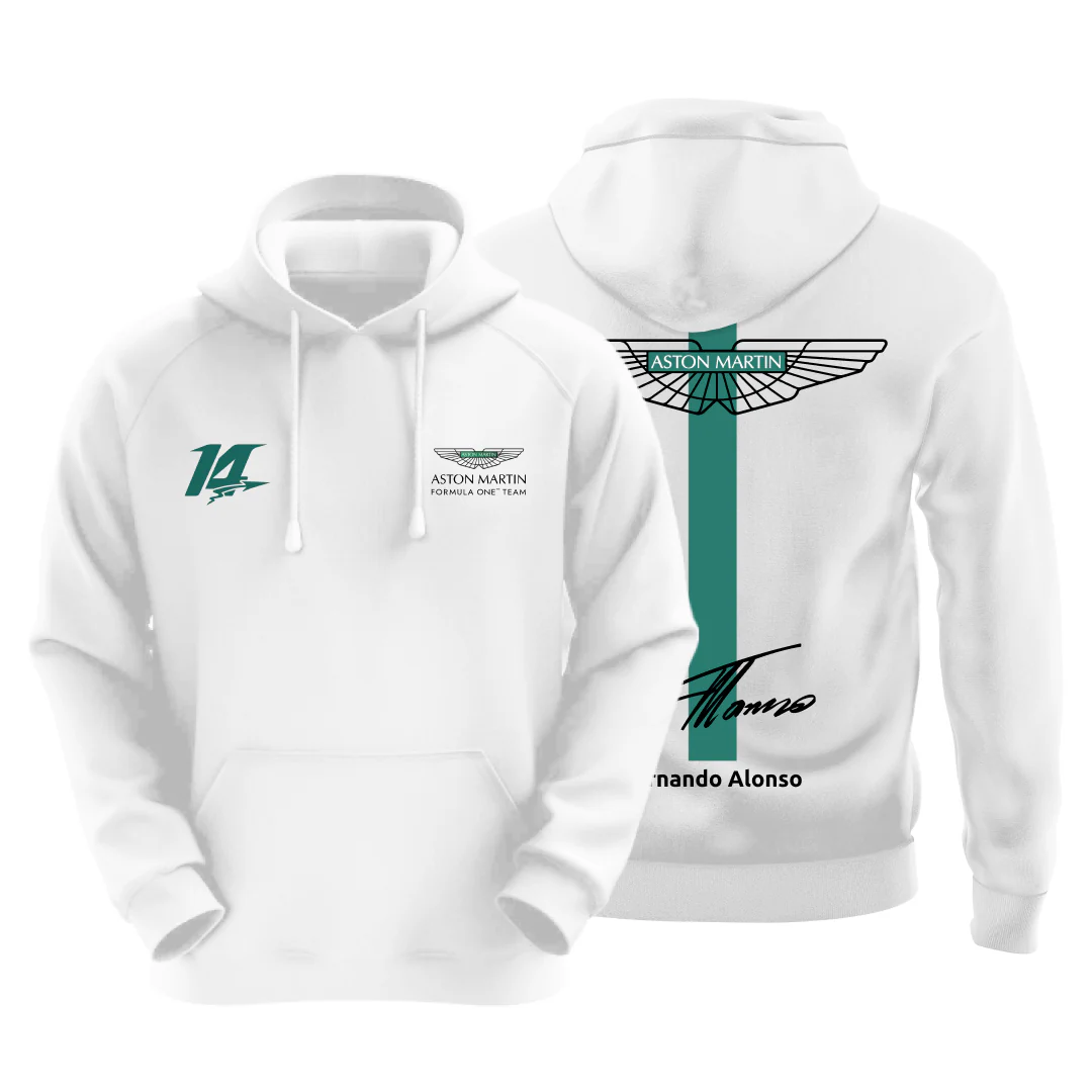 14 Fernando Alonso Unisex Motorsport Hoodie - Image 5