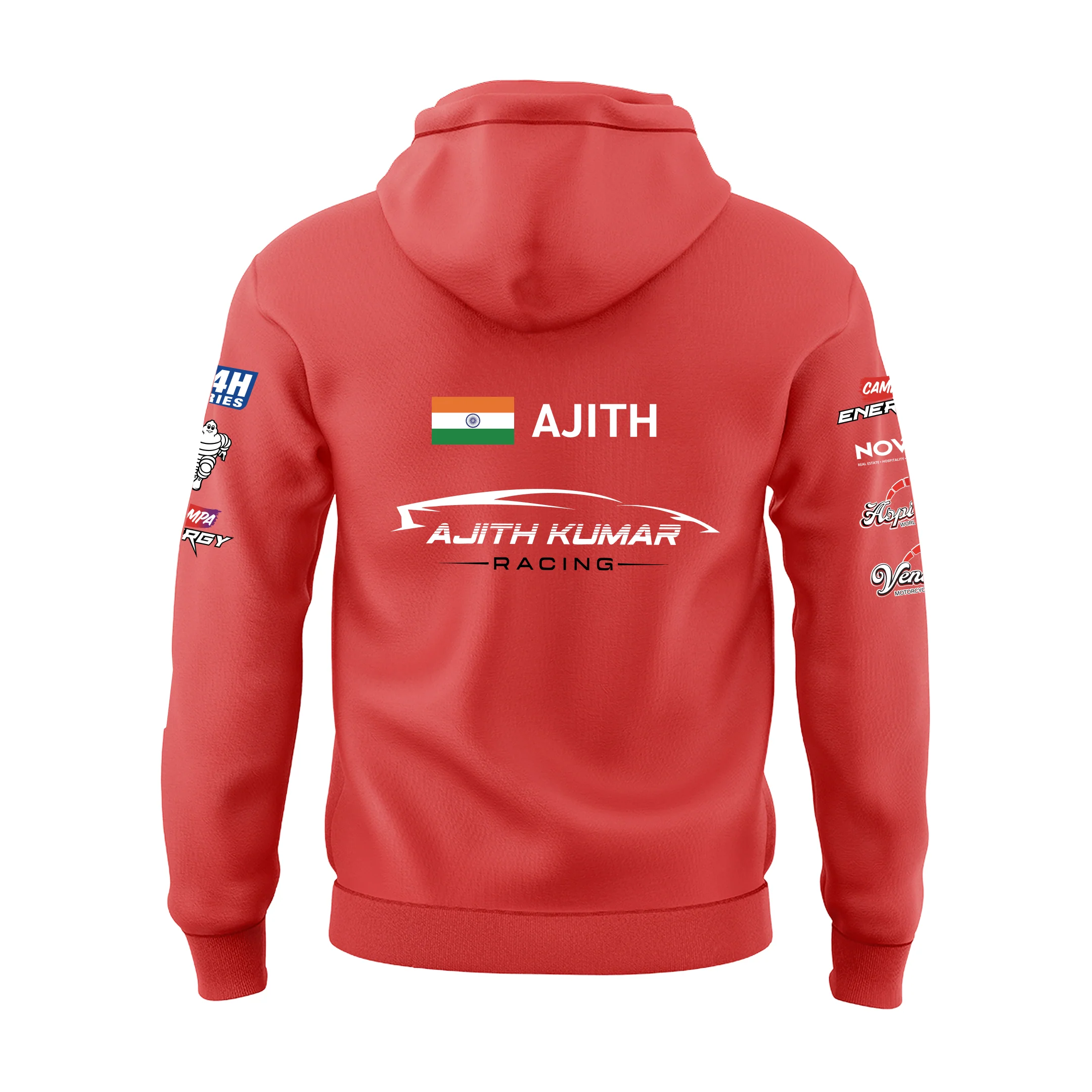 Ajith Kumar Racing Red Hoodie - Image 3