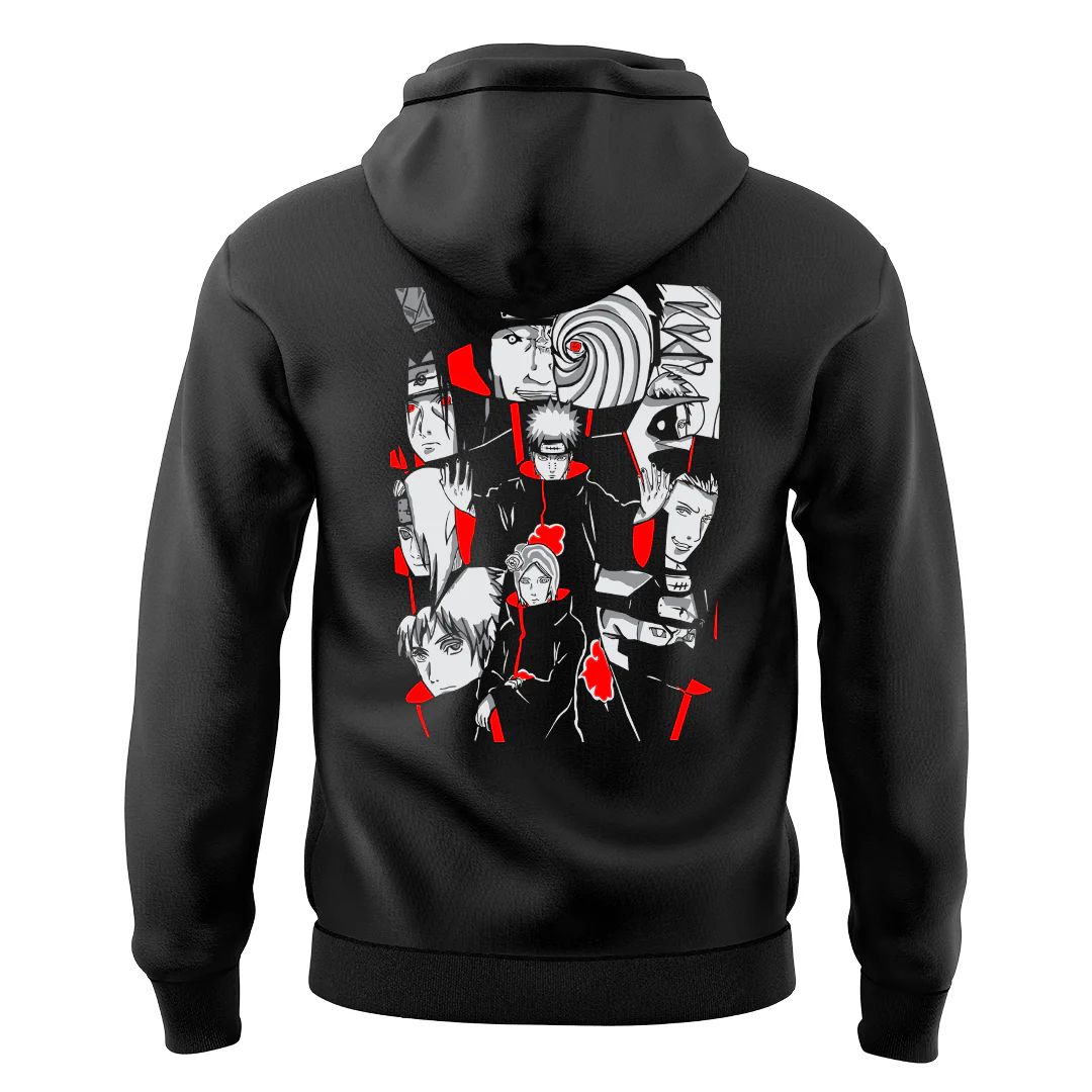 Akatsuki Black Unisex Hoodie - Image 2