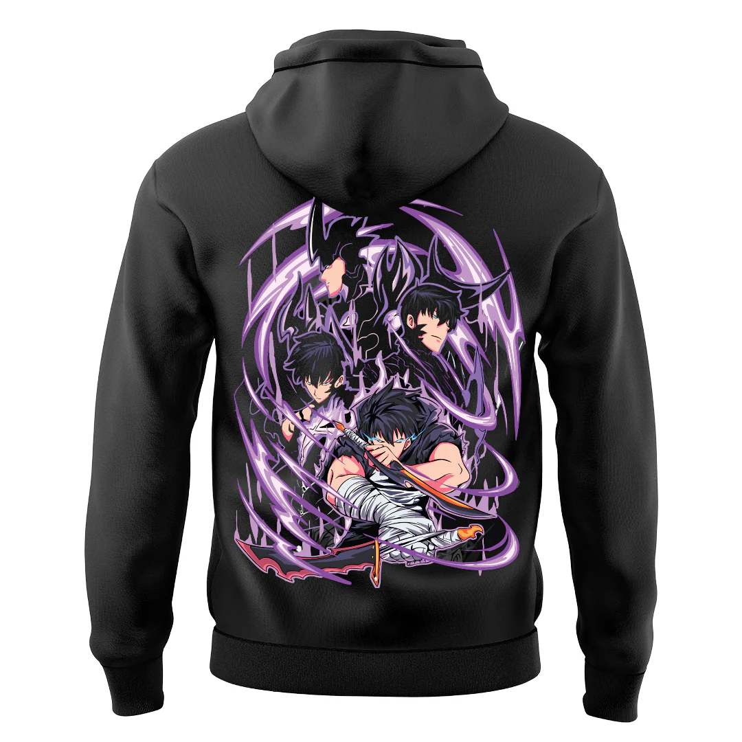 Solo leveling Sung Jin Woo Anime Hoodie - Image 2