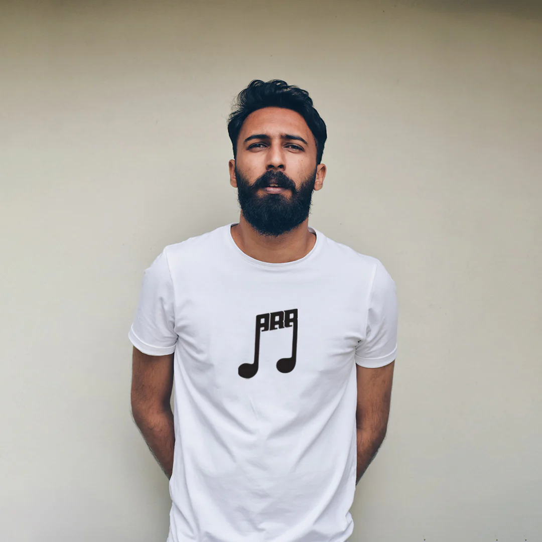 ARR Music Note Half Sleeve Unisex T-Shirt - Image 3