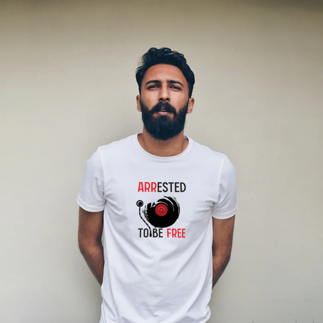 ARRested To Be Free Half Sleeve Unisex T-Shirt - Image 3