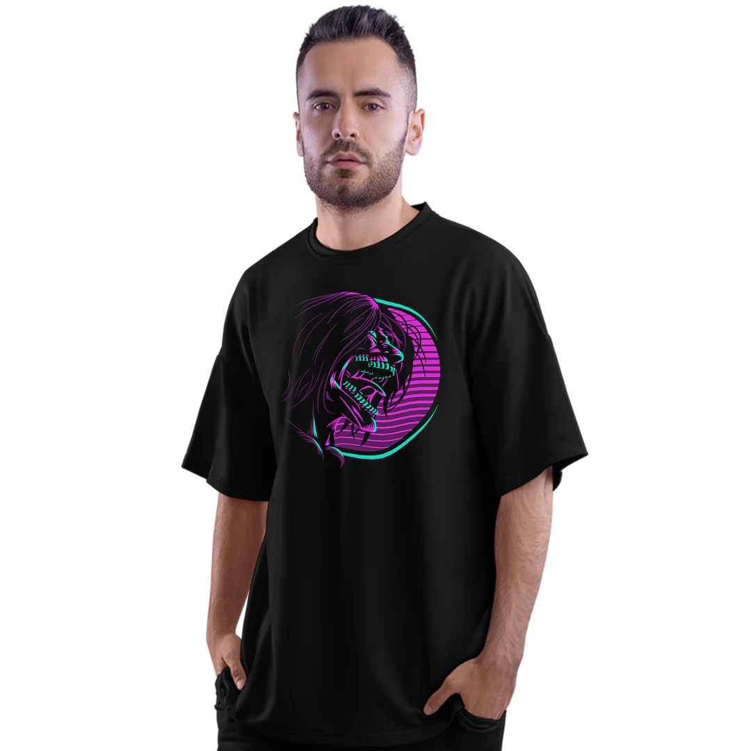 Attack Titan Unisex Oversized Anime T-Shirt