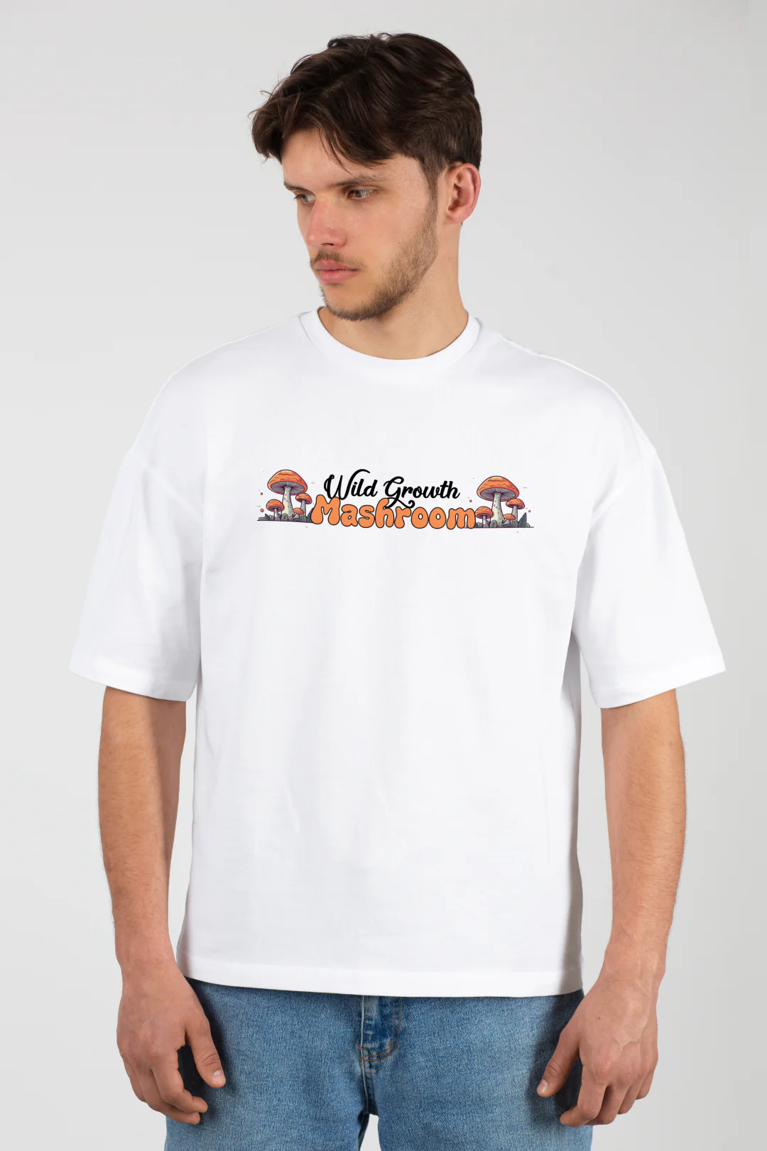 Wild Growth Mushroom Oversized T-Shirt - Image 5