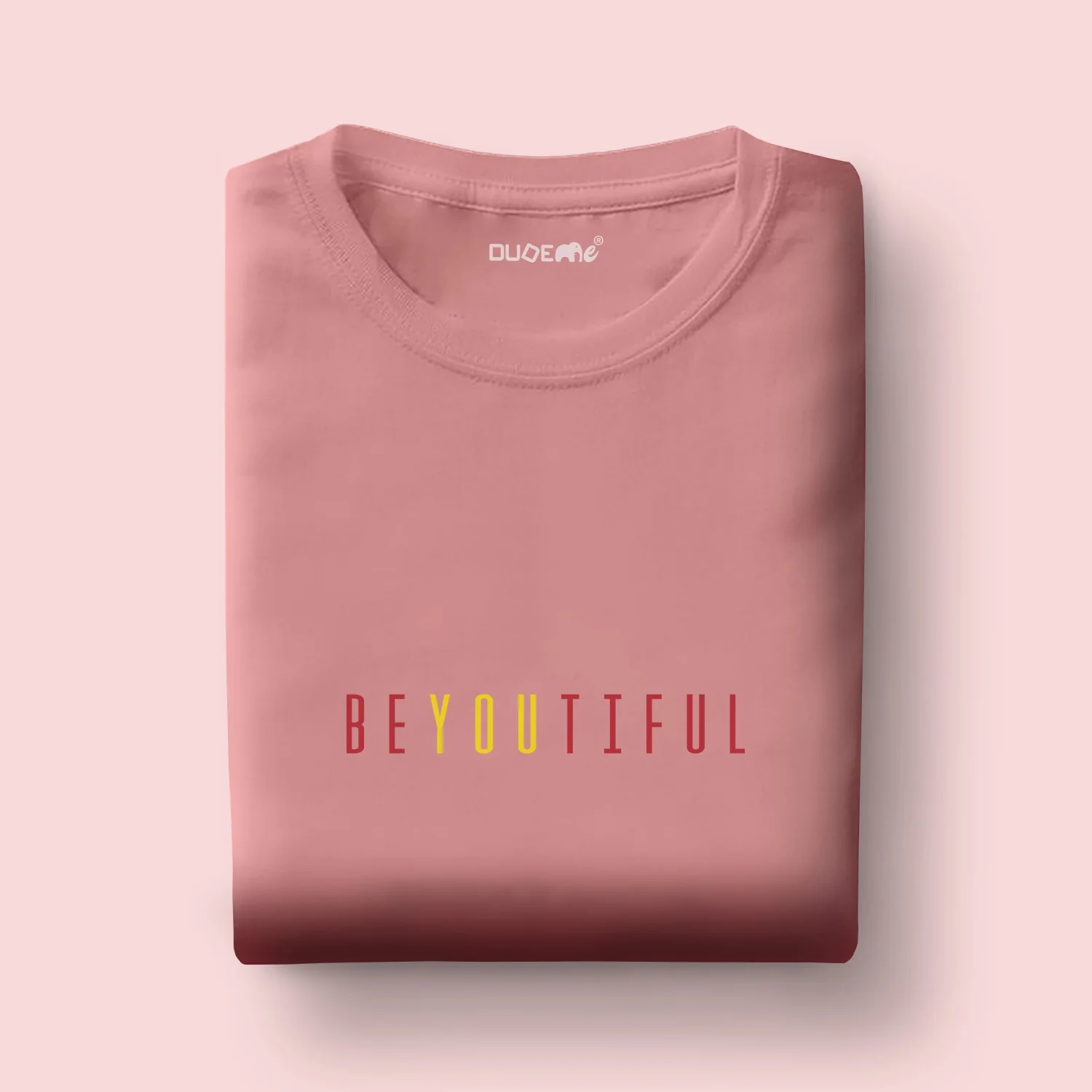 Beautiful Text Boyfriend Fit Half Sleeve T-Shirt - Image 2