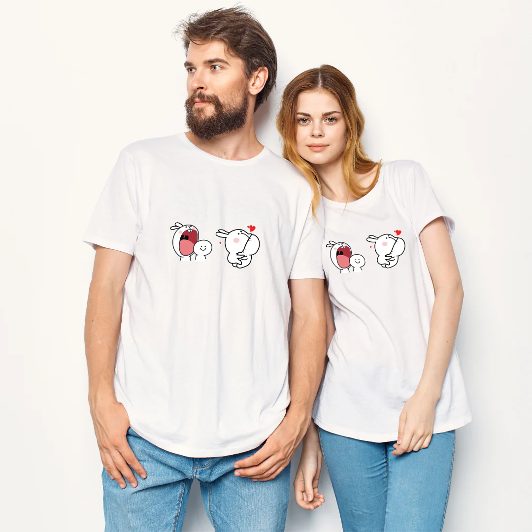 Big Bite Boo Couple T-Shirt