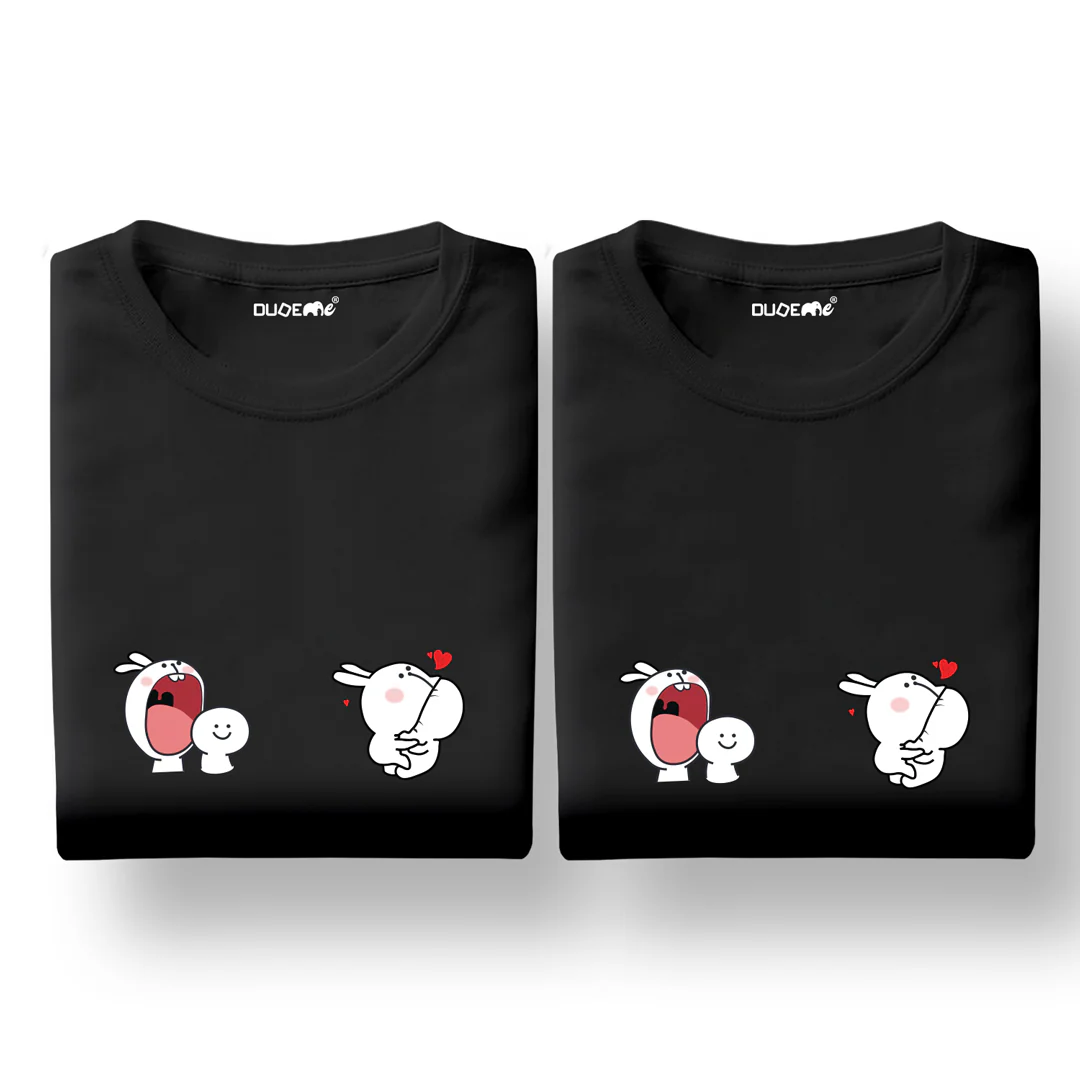 Big Bite Boo Couple T-Shirt - Image 2
