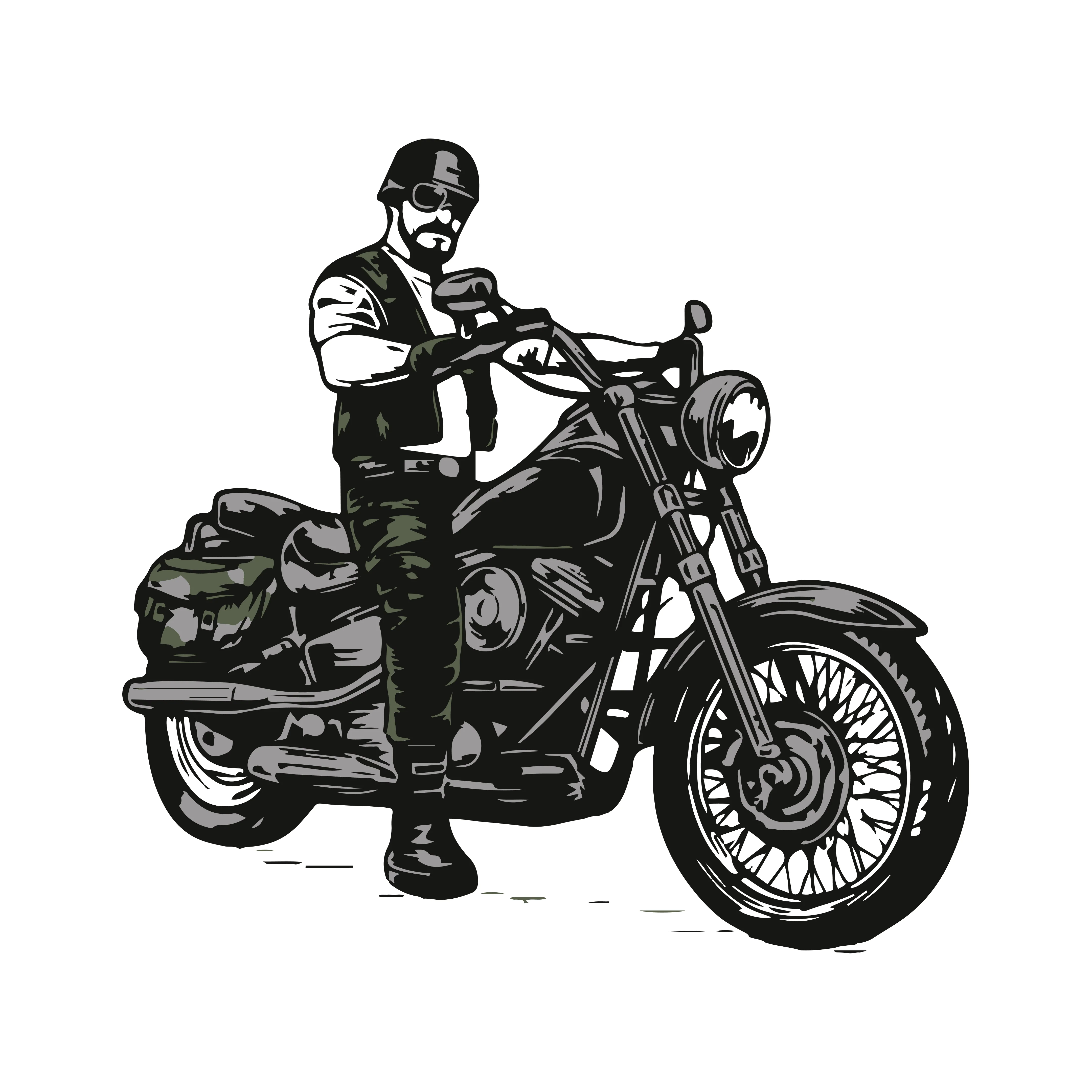 Biker Unisex Travel Half Sleeve T-Shirt - Image 2