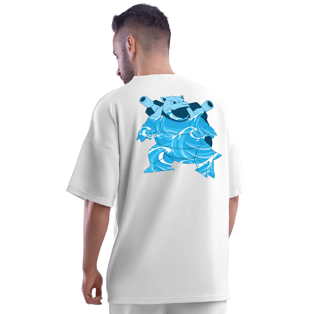 Blastoise Unisex Oversized Anime T-Shirt - Image 3