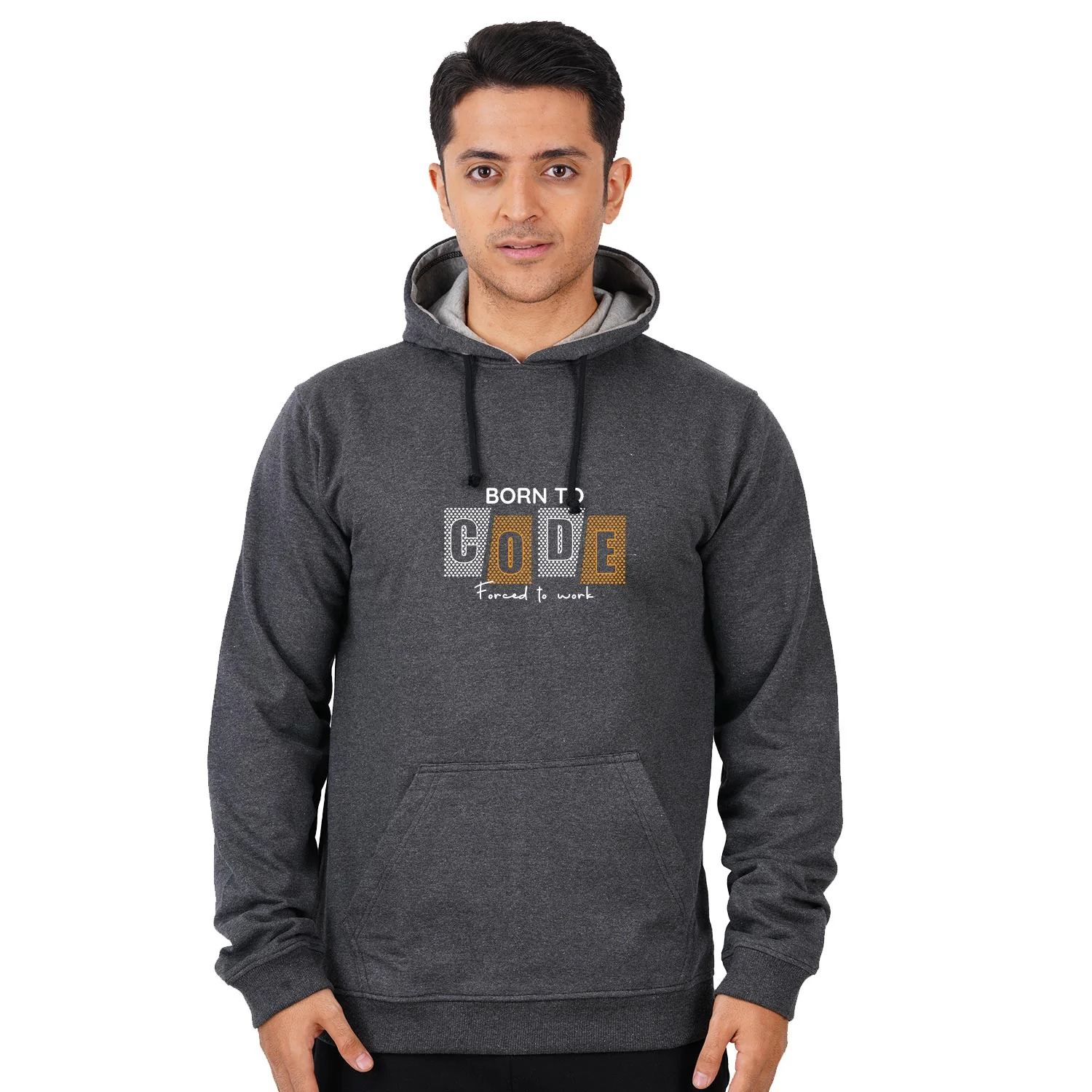 Born To Code Forced To Work Unisex Hoodie - Image 5