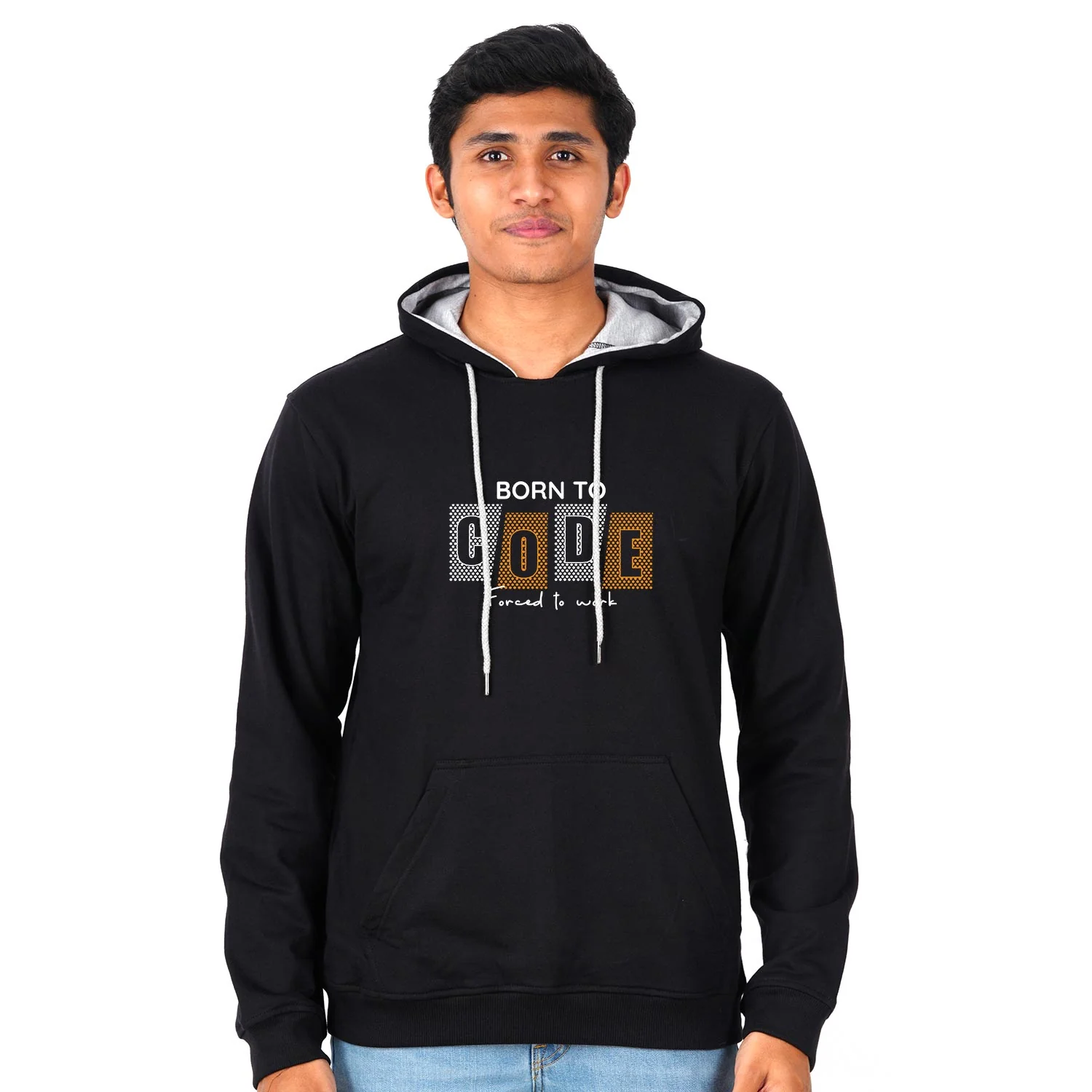 Born To Code Forced To Work Unisex Hoodie - Image 6