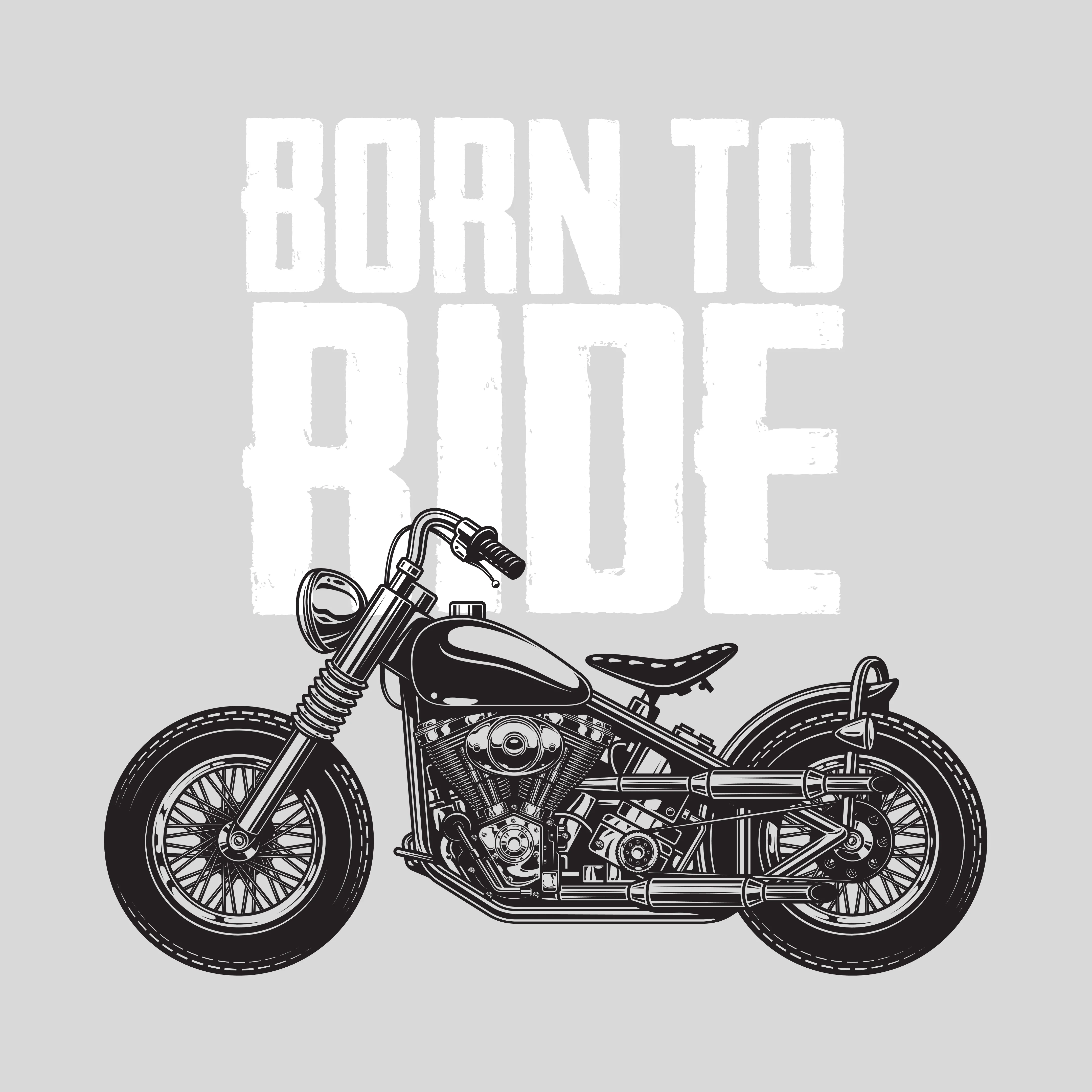 Born to Ride Unisex Travel Half Sleeve T-Shirt - Image 2