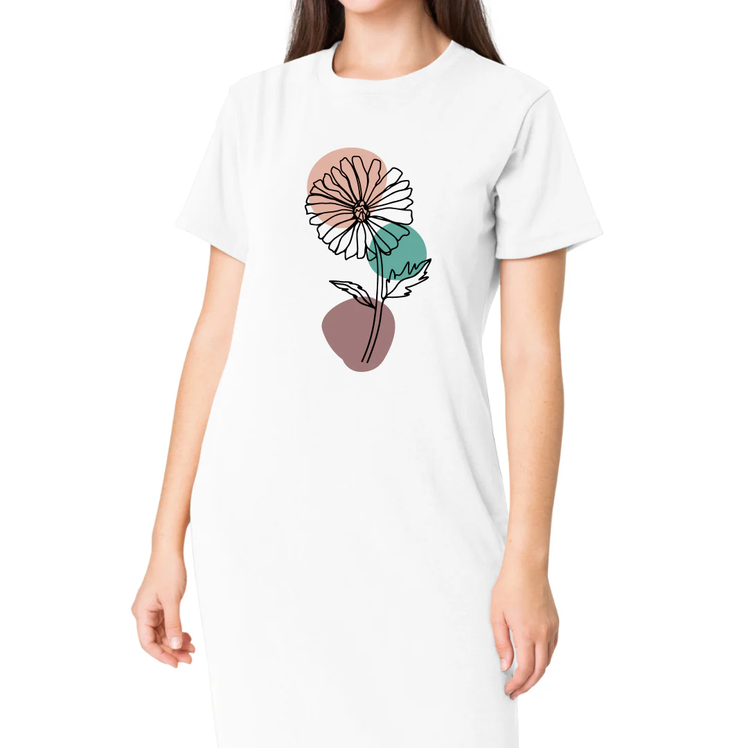 Sunflower T-Shirt Dress