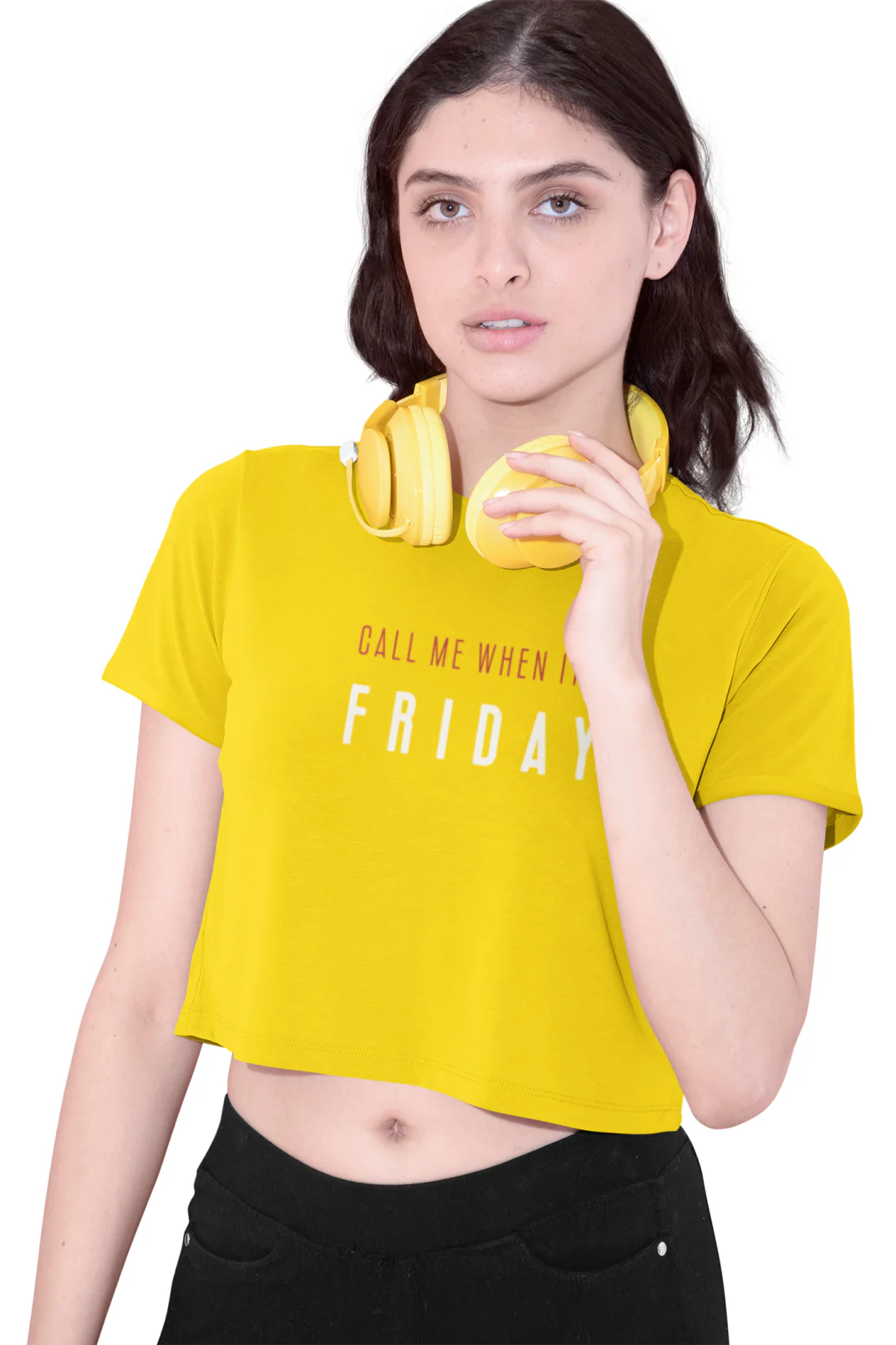 Call Me When It's Friday - Crop Top - Image 3