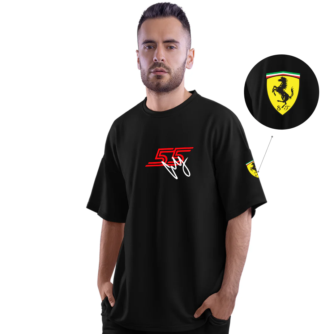 Carlos Sainz Jr Oversized Unisex T-shirt - Image 3