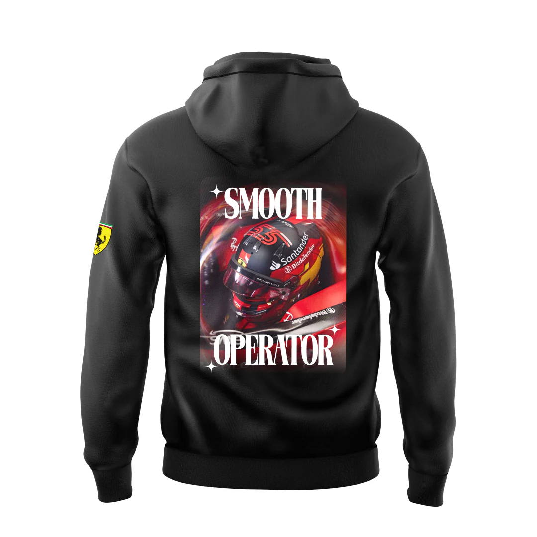 Carlos Sainz Jr Unisex Motorsport  Hoodie - Image 3