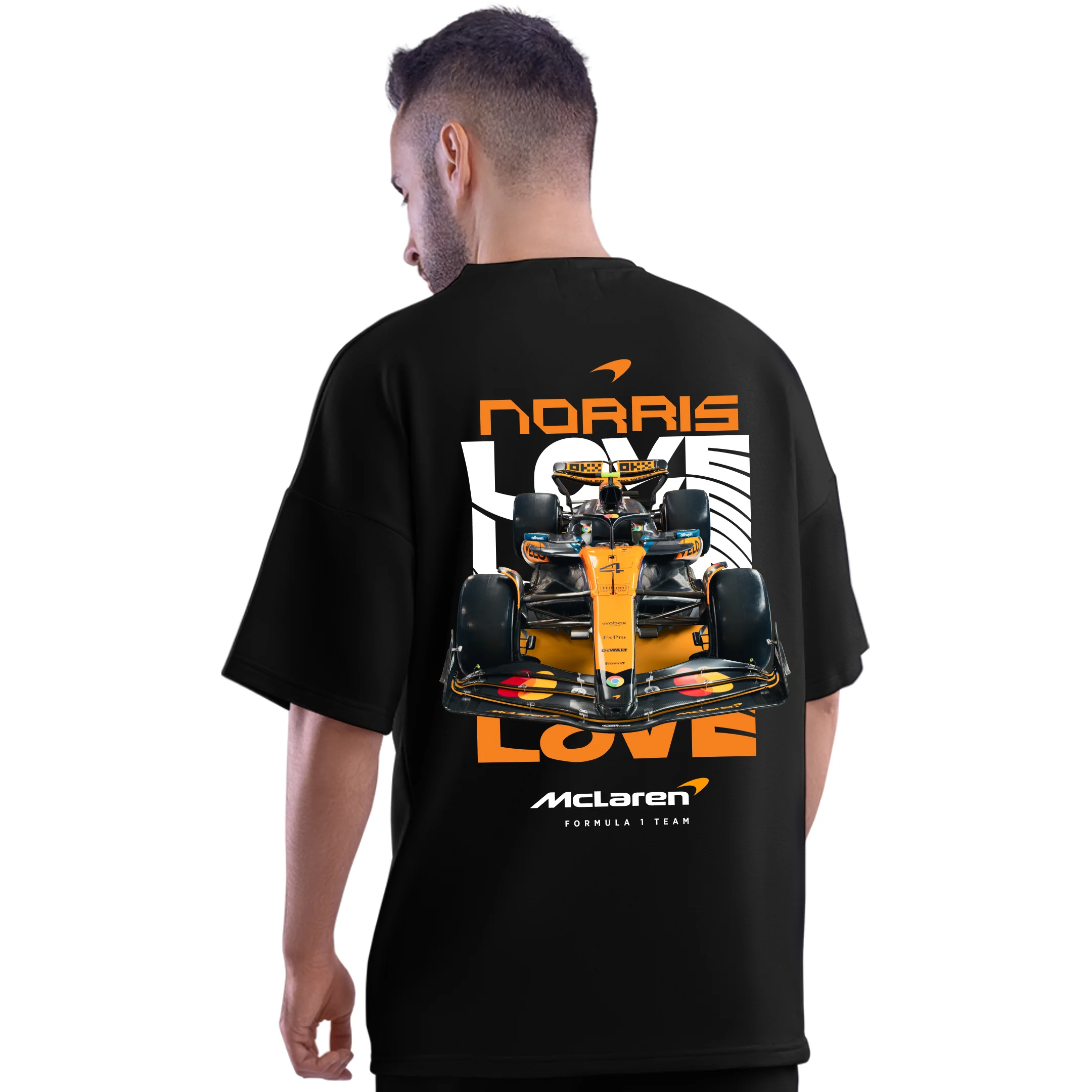 Motorsport Edition - Club Black Oversized T-Shirt - Image 2
