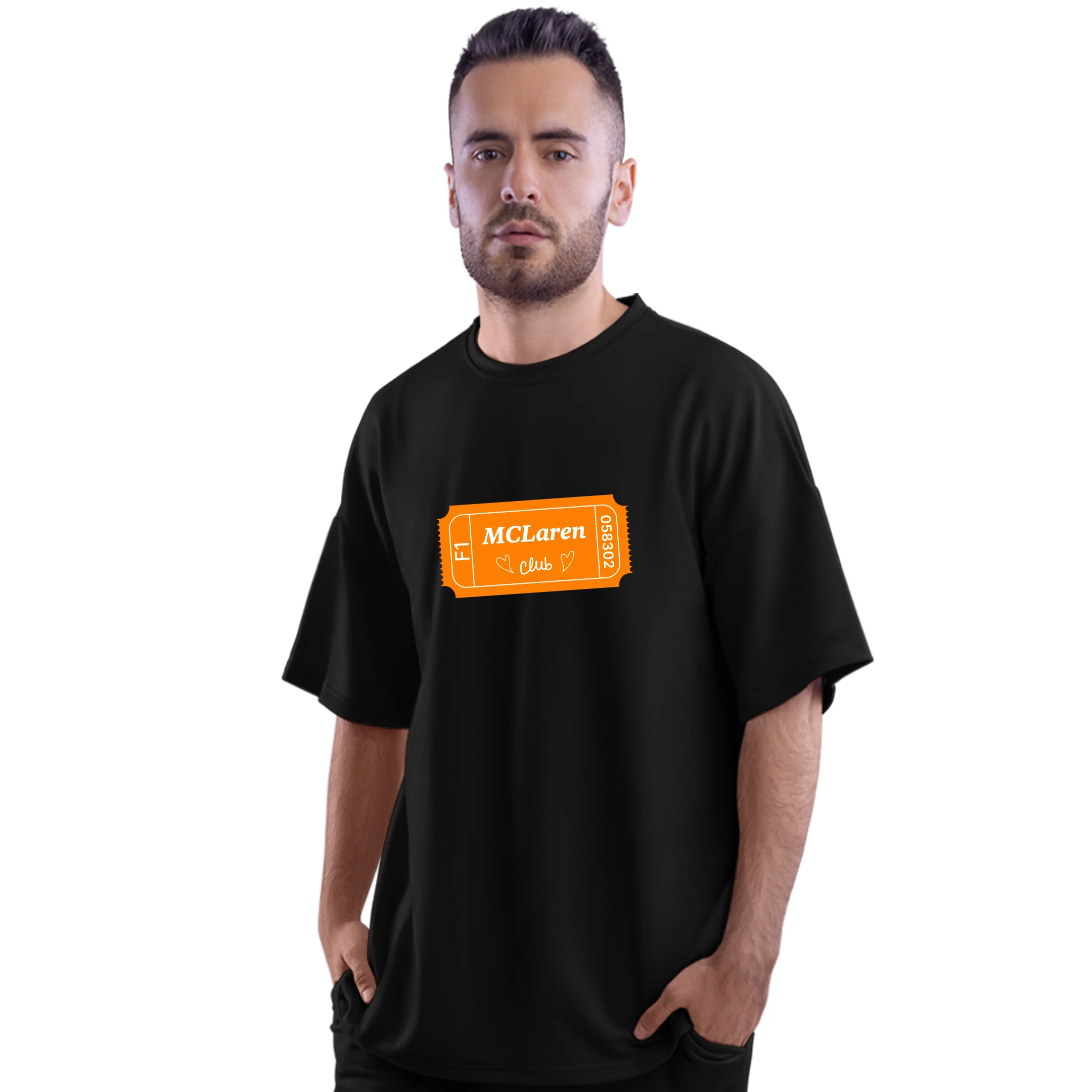 Motorsport Edition - Club Black Oversized T-Shirt - Image 3