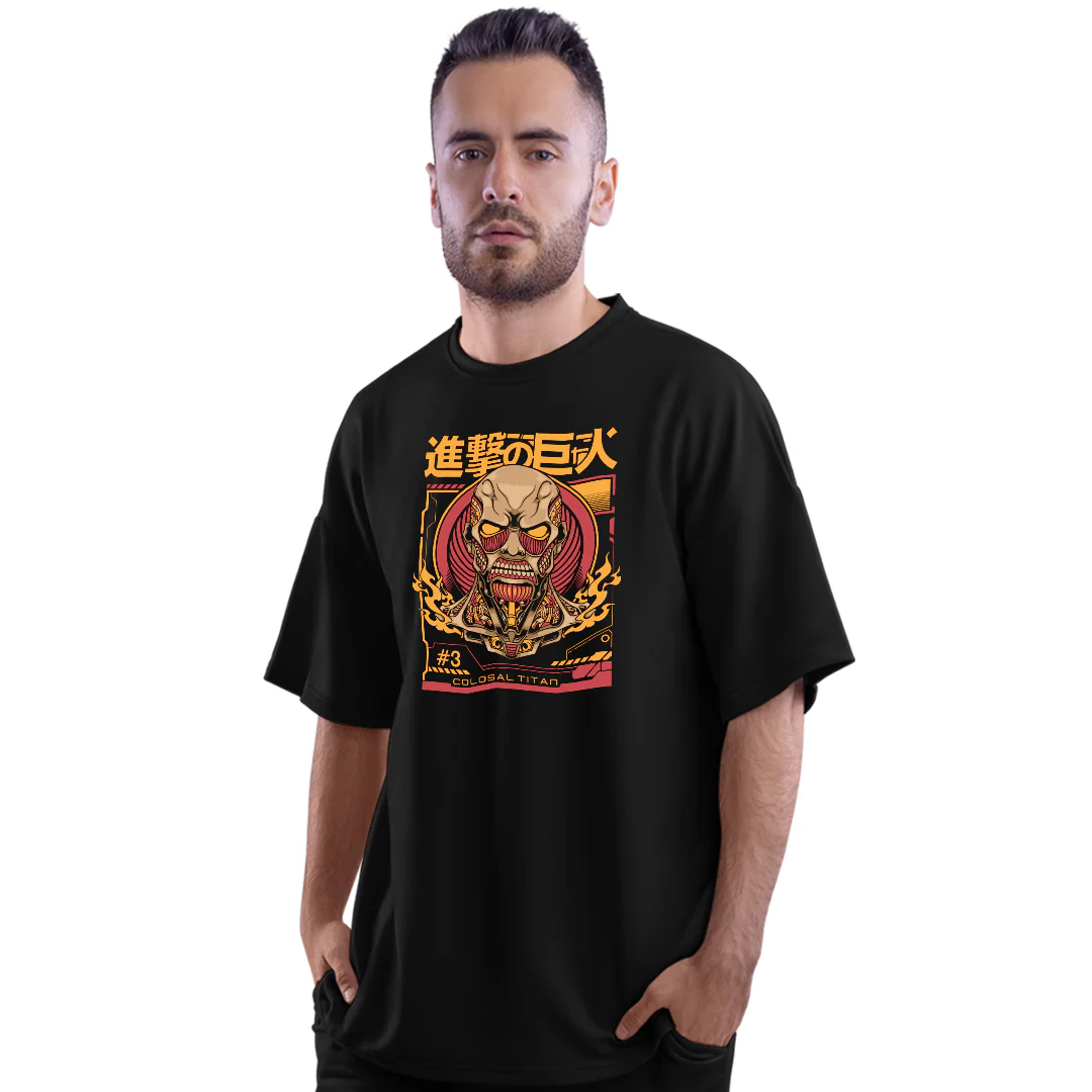 Colosal Titan Unisex Oversized Anime T-Shirt