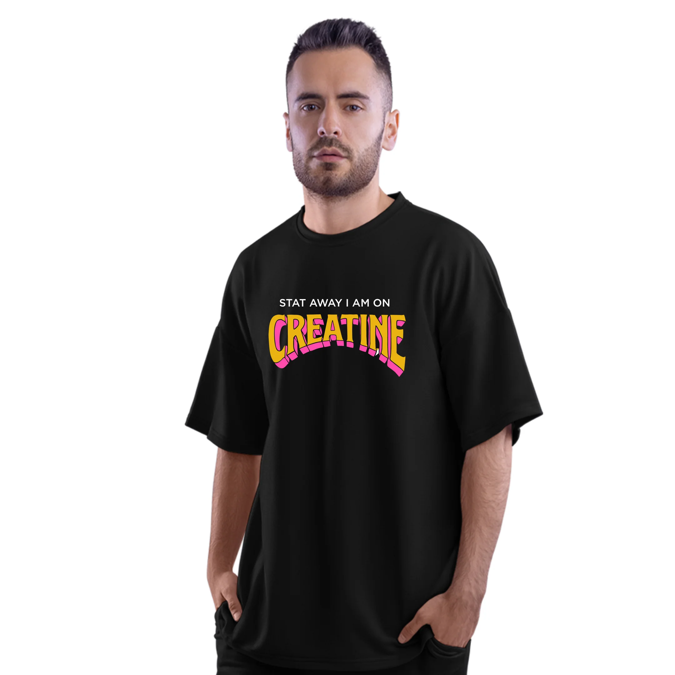 Creatine Unisex Oversized Gym T Shirt | Workout - Image 3