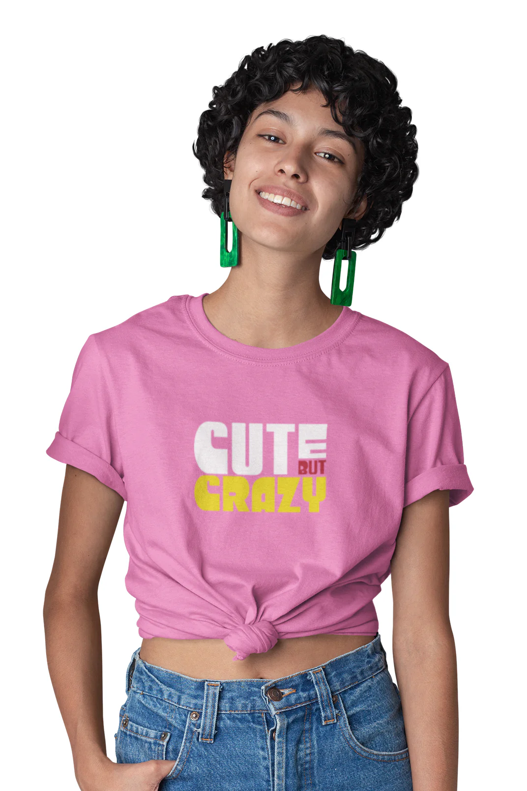 Cute But Crazy - Knot Crop Top - Image 2