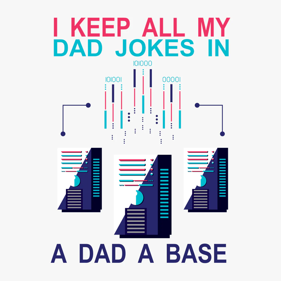 Dad A Base Half Sleeve Unisex Geek T-Shirt - Image 2