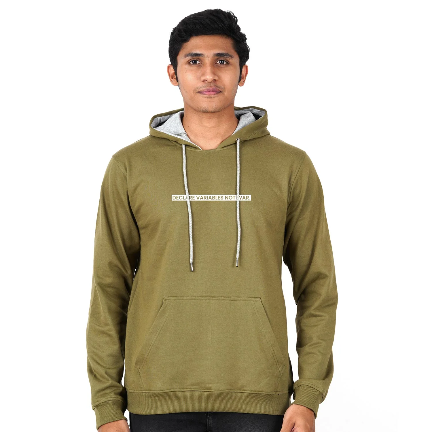 Declare Variable Not War Horizontal Unisex Hoodie - Image 5