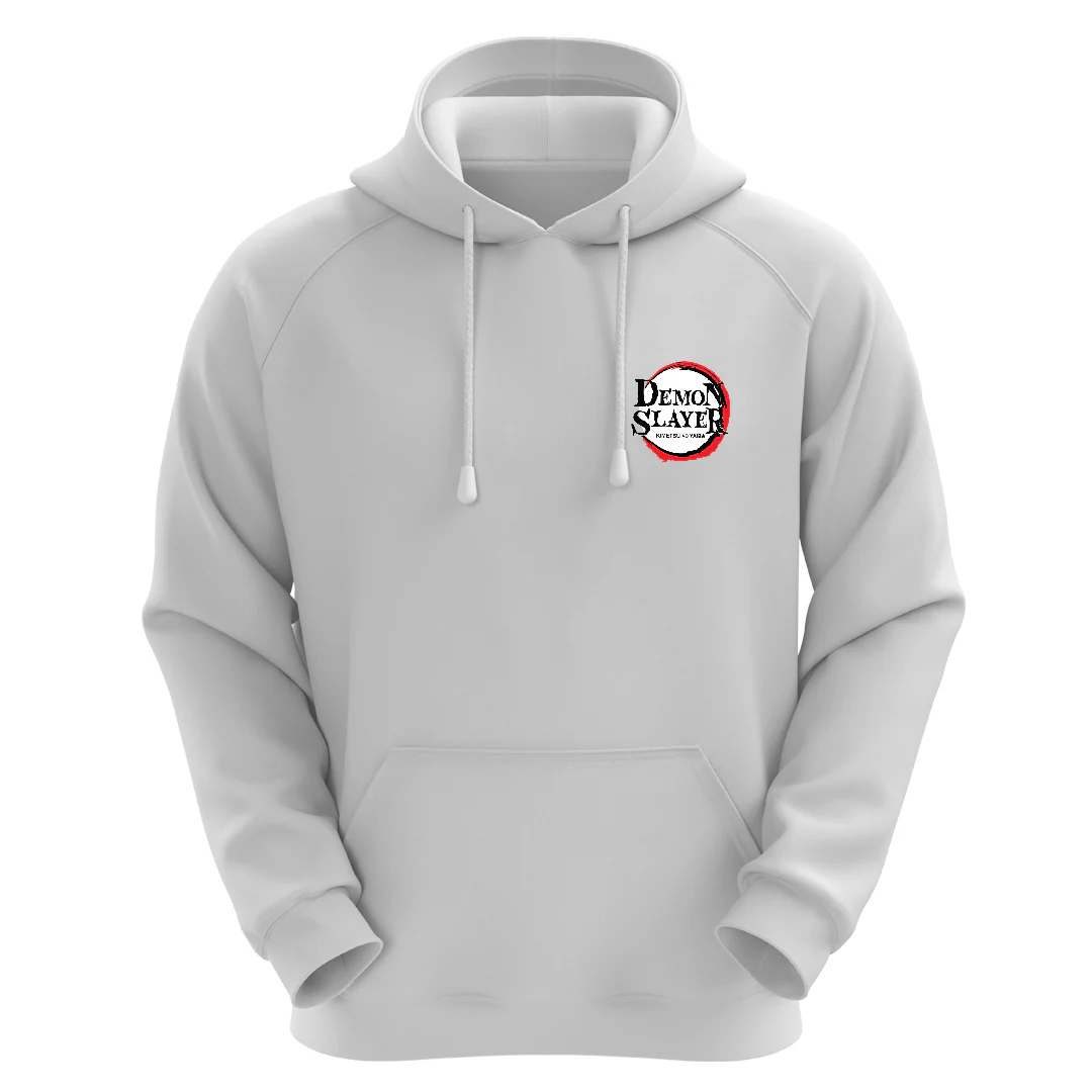 Demon Nezuko White Unisex Hoodie - Image 3