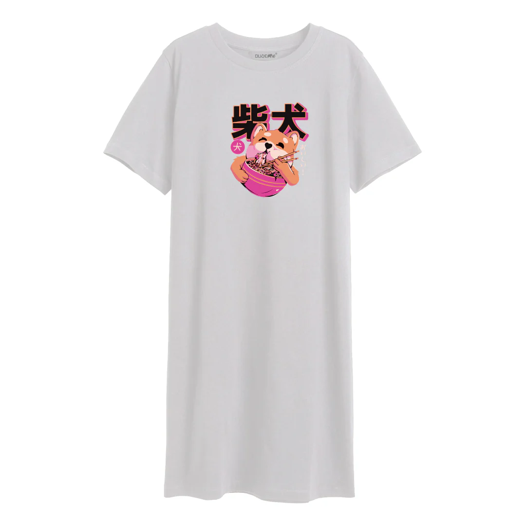 Doge the Ramen Lover! T-Shirt Dress - Image 3