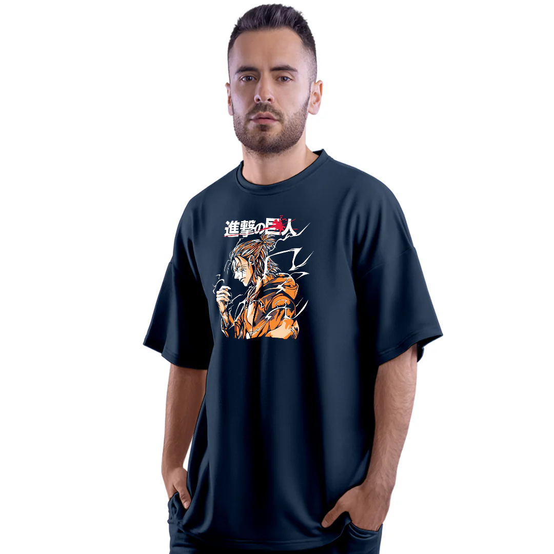 Eren AOT Unisex Oversized Anime T-Shirt