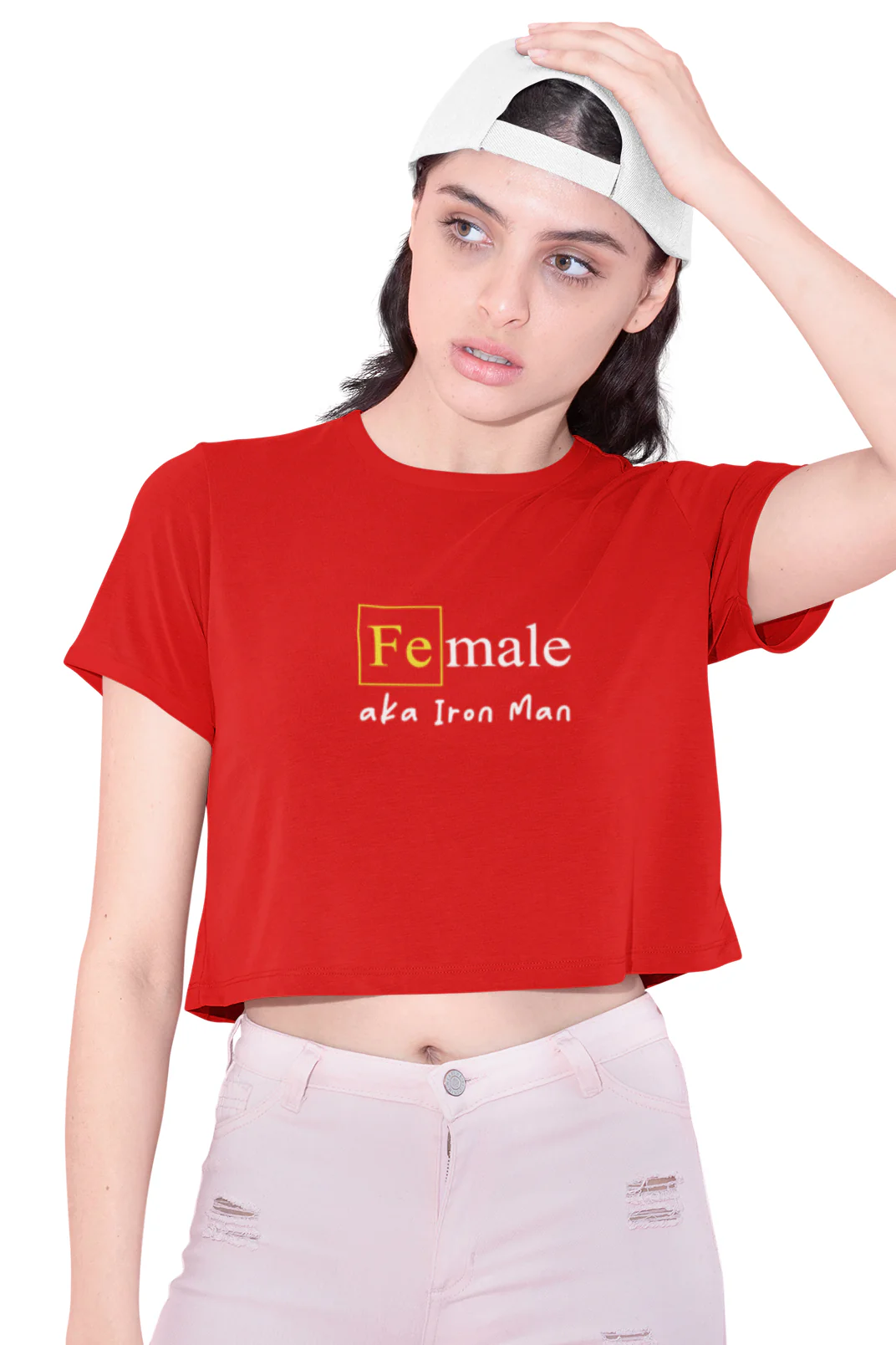Female Iron Man - Crop Top - Image 2