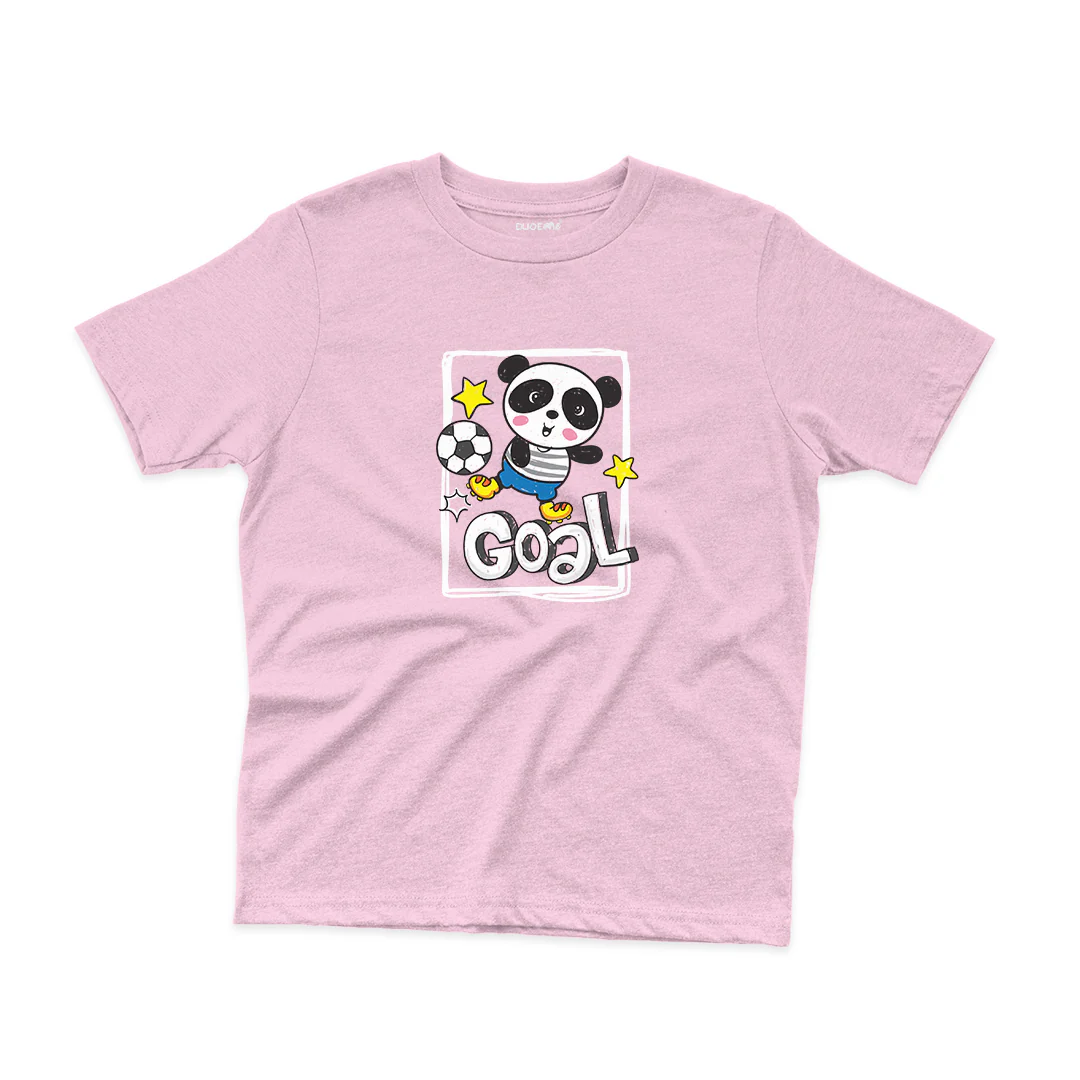 Football Panda Kids T-Shirt