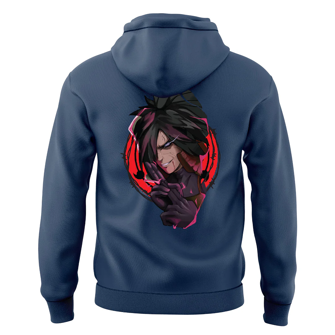 Ghost of Uchiha Navy Unisex Hoodie - Image 2