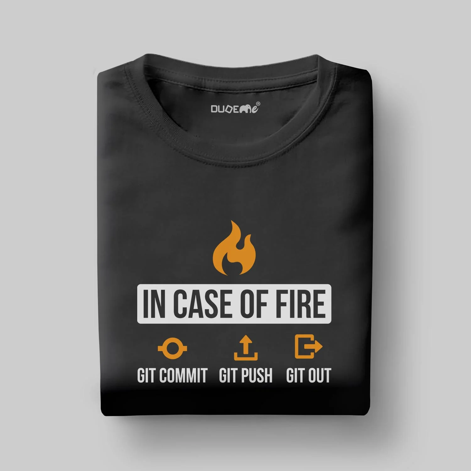 Git Commit Git Push Git Out Half Sleeve Unisex T-Shirt - Image 2