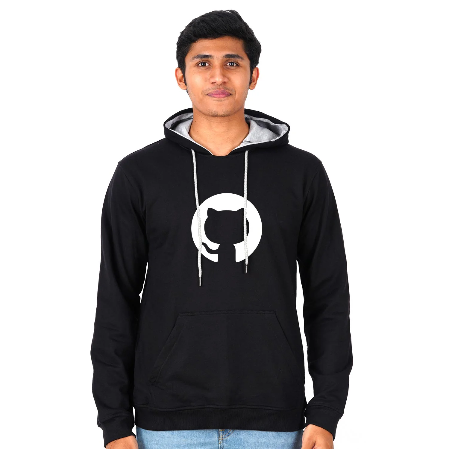 Github Logo Unisex Hoodie - Image 2