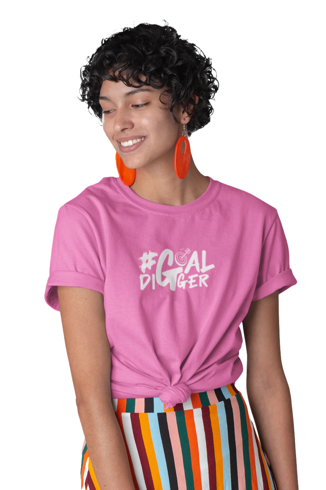 Goal Digger - Knot Crop Top - Image 3