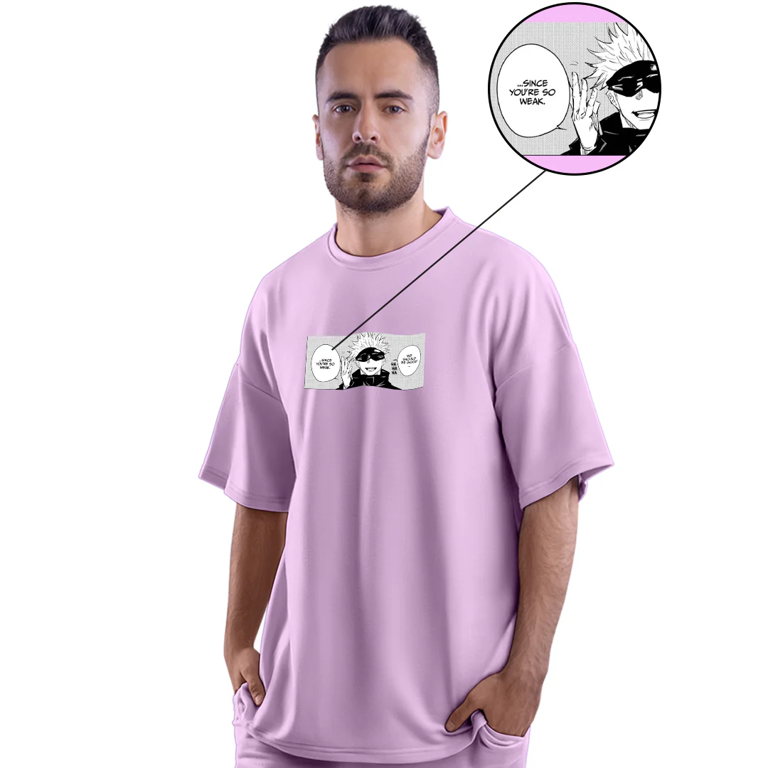 Gojo Sensei Lilac Unisex Oversized T-Shirt - Image 2