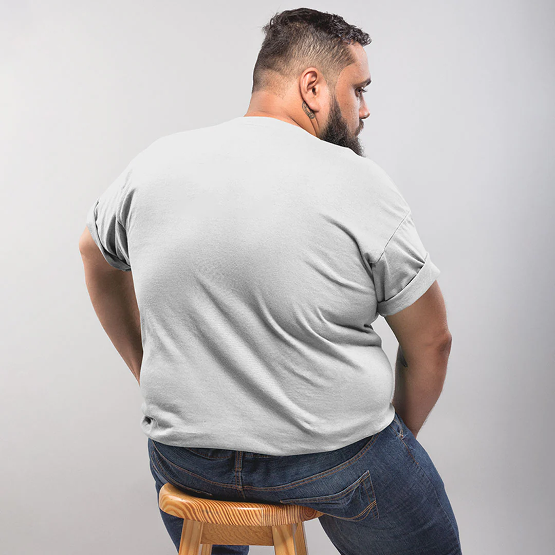 Grey Unisex Plus Size T-Shirt - Image 3