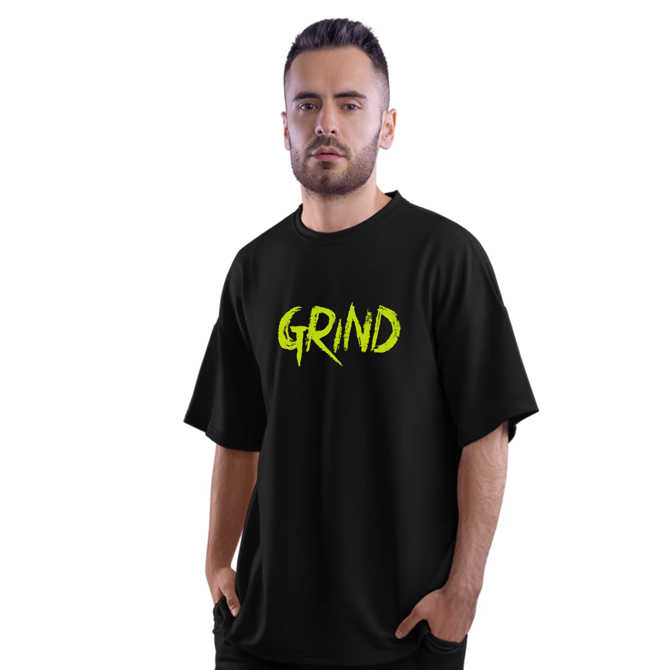 Grind Oversized Gym T Shirt - Image 3