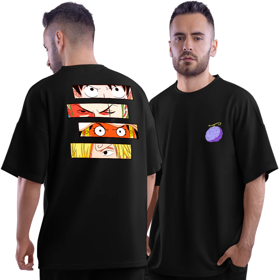 Gum Gum Gang Unisex Oversized Anime T-Shirt