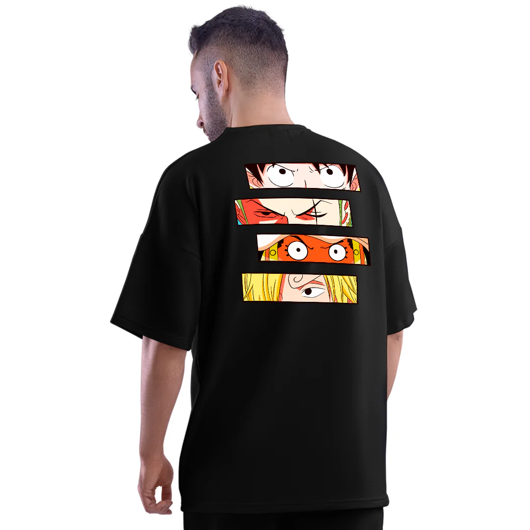 Gum Gum Gang Unisex Oversized Anime T-Shirt - Image 3