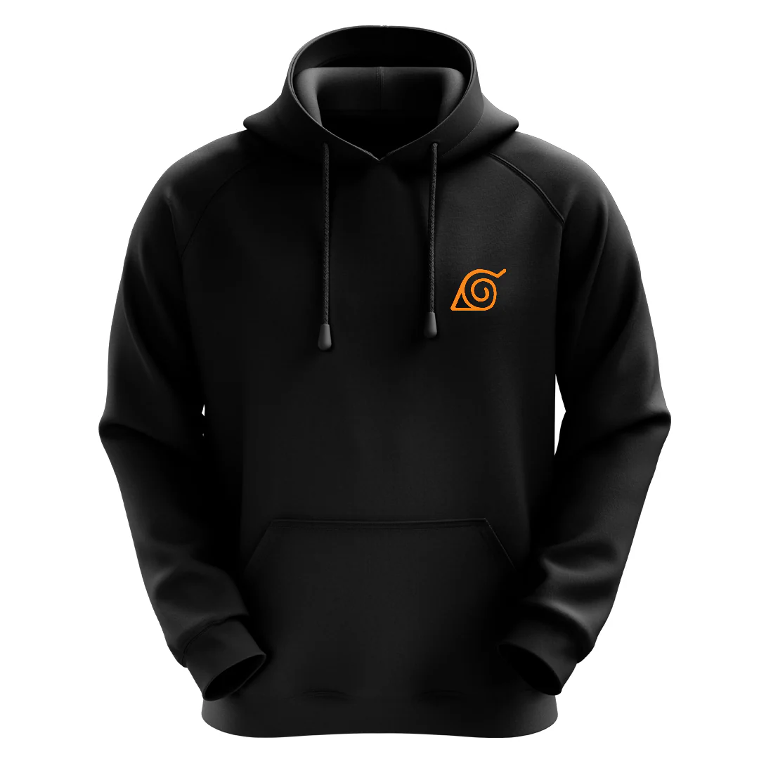 Hashirama Vs. Madara Black Unisex Hoodie - Image 3