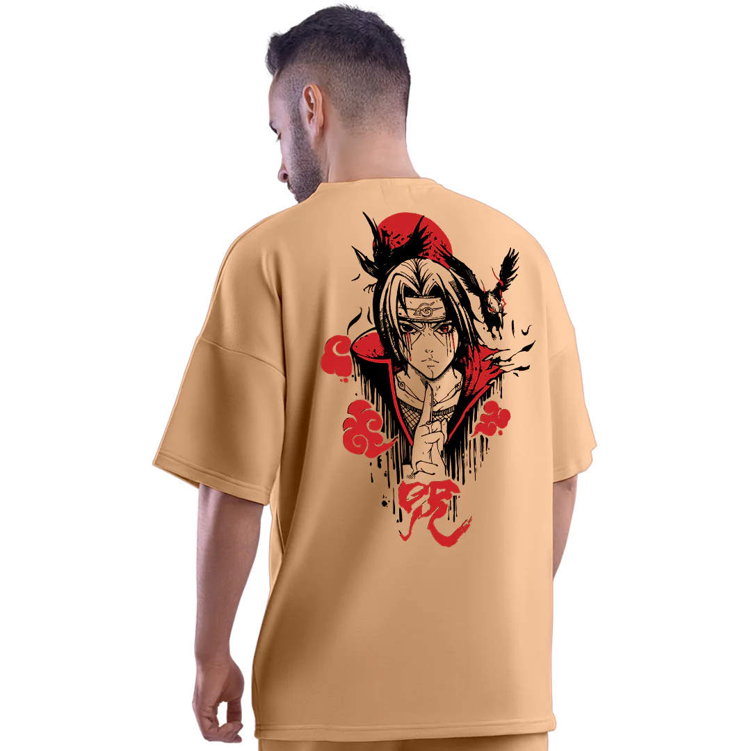 Itachi of the Sharingan Unisex Oversized T-Shirt - Image 4