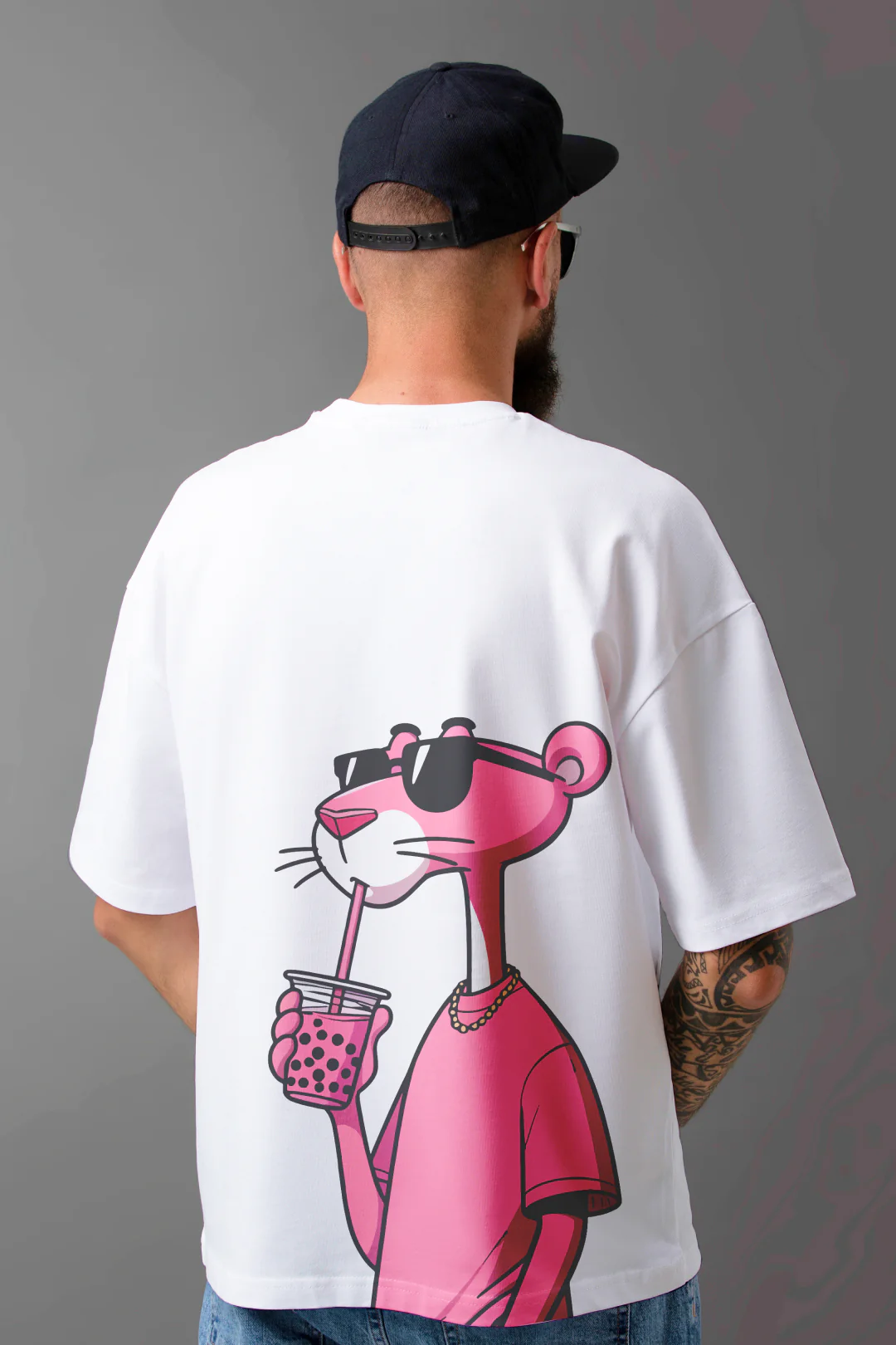 Its Not Easy Being Chill Oversized T-Shirt - Image 3