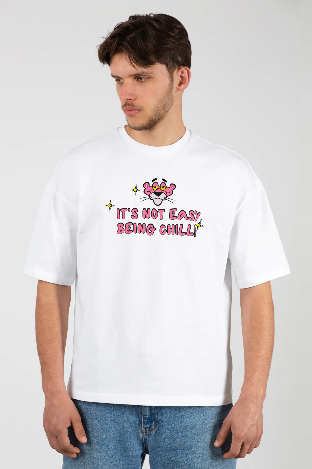 Its Not Easy Being Chill Oversized T-Shirt - Image 4