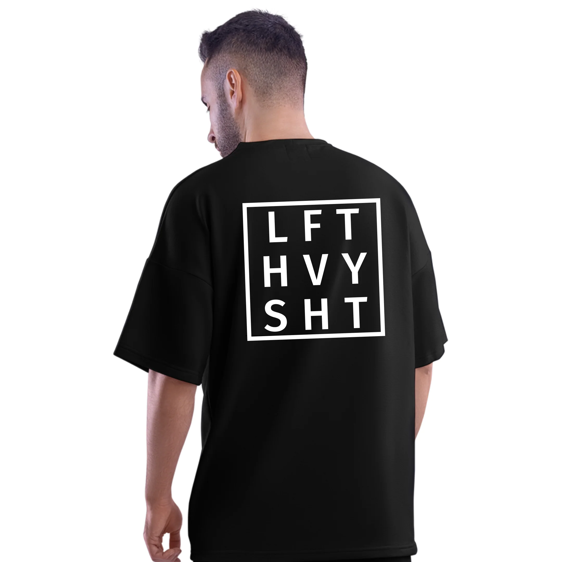 Lift Heavy Oversized Gym T Shirt - Image 3