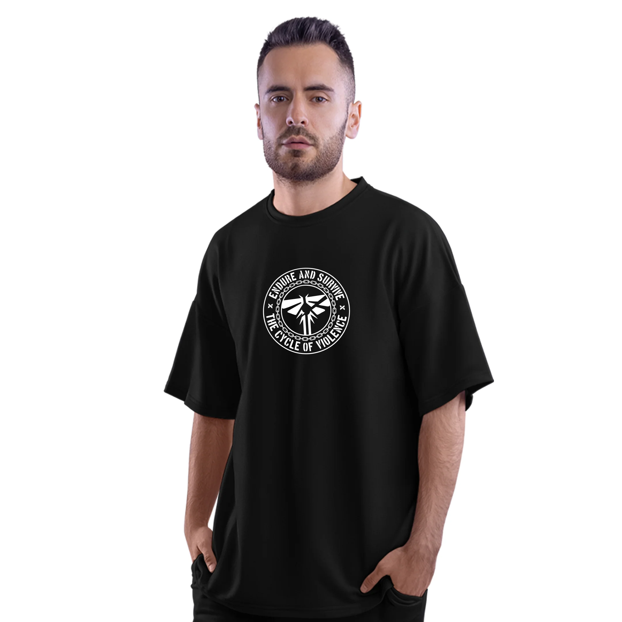 Look for the Light Oversized T-Shirt Black - Image 3
