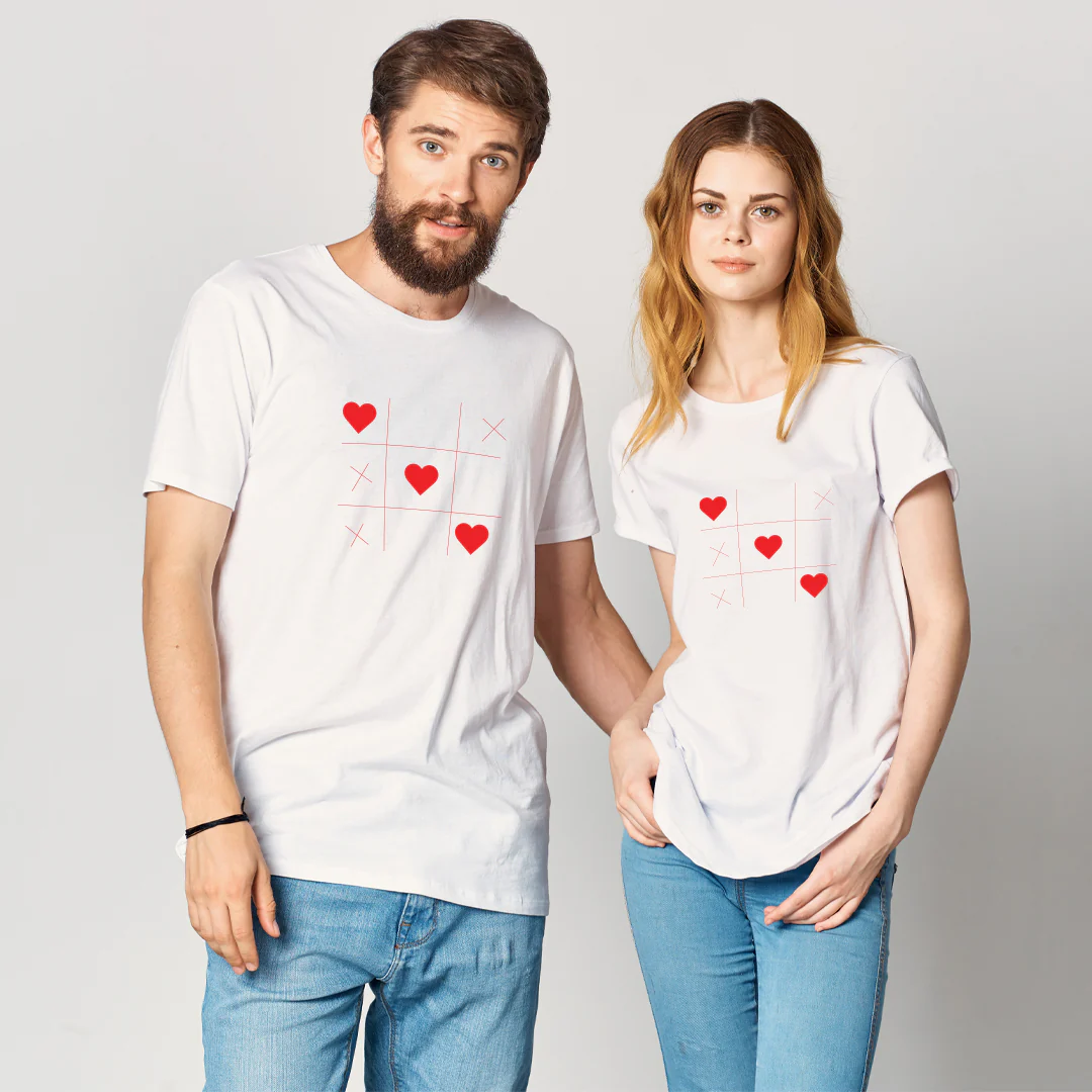 Love Tic Tac Toe Couple T-Shirt