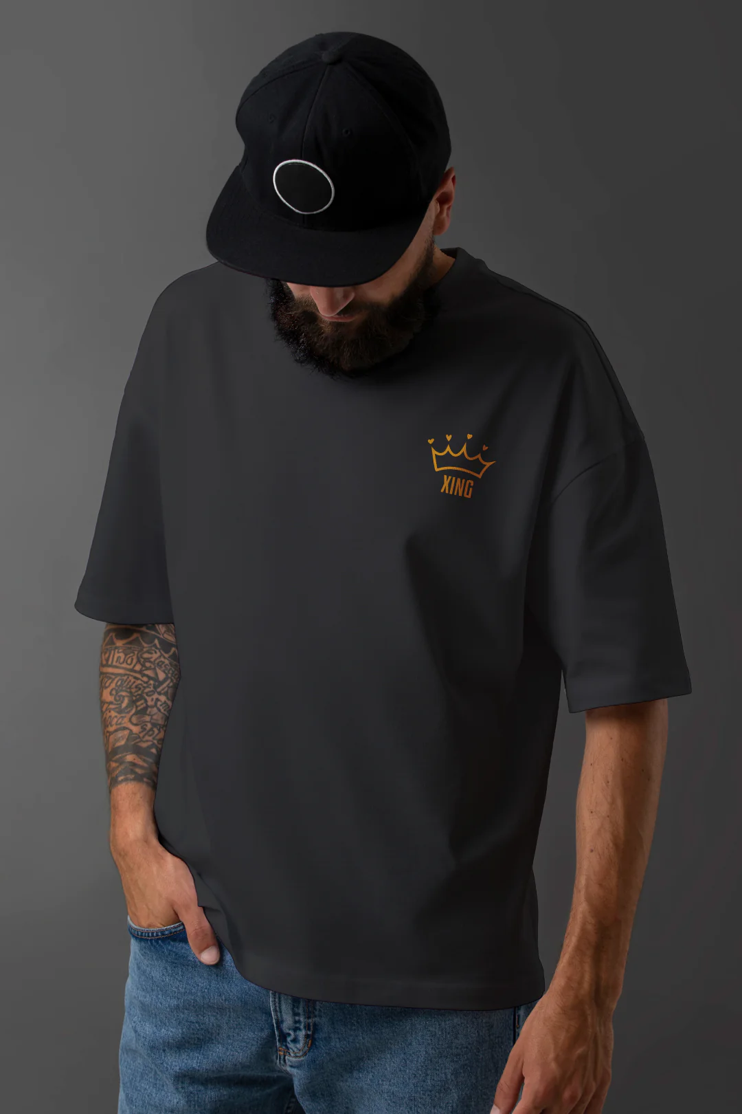 Make Money Not Friends Oversized T-Shirt - Image 5