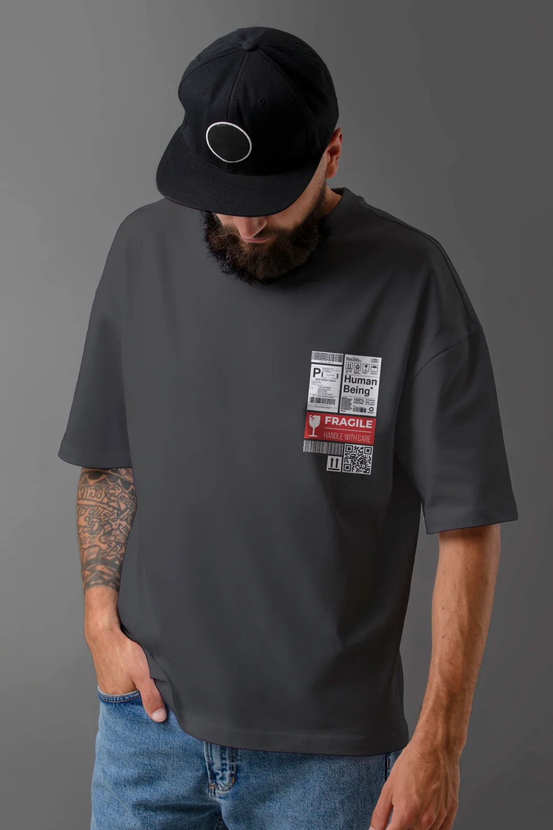 Human Being Oversized T-Shirt - Image 3
